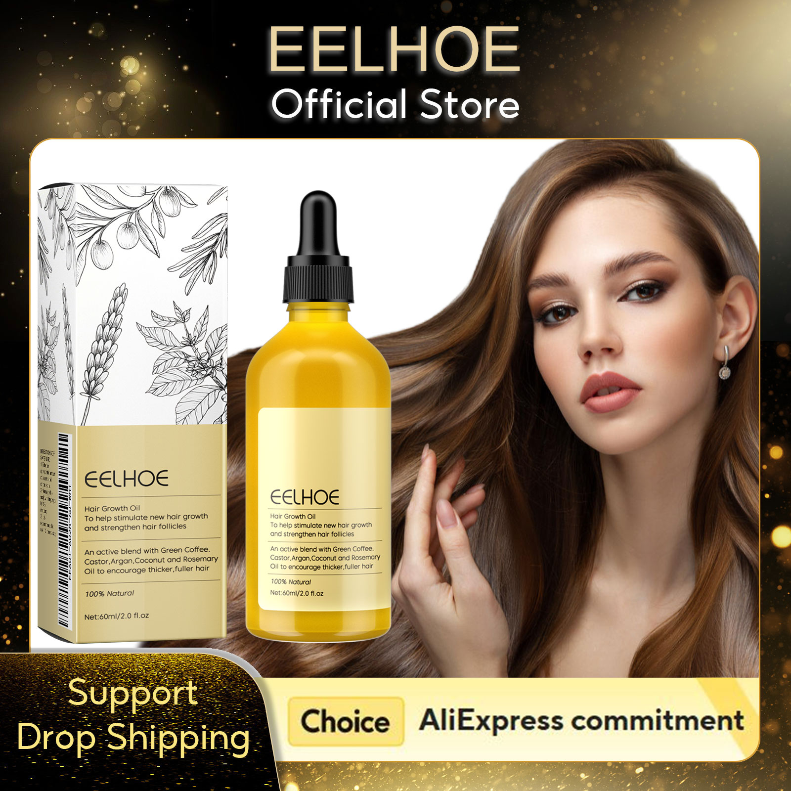 Hair Care Essence Oil - EELHOE Rosemary Oil Grows Hair Loss