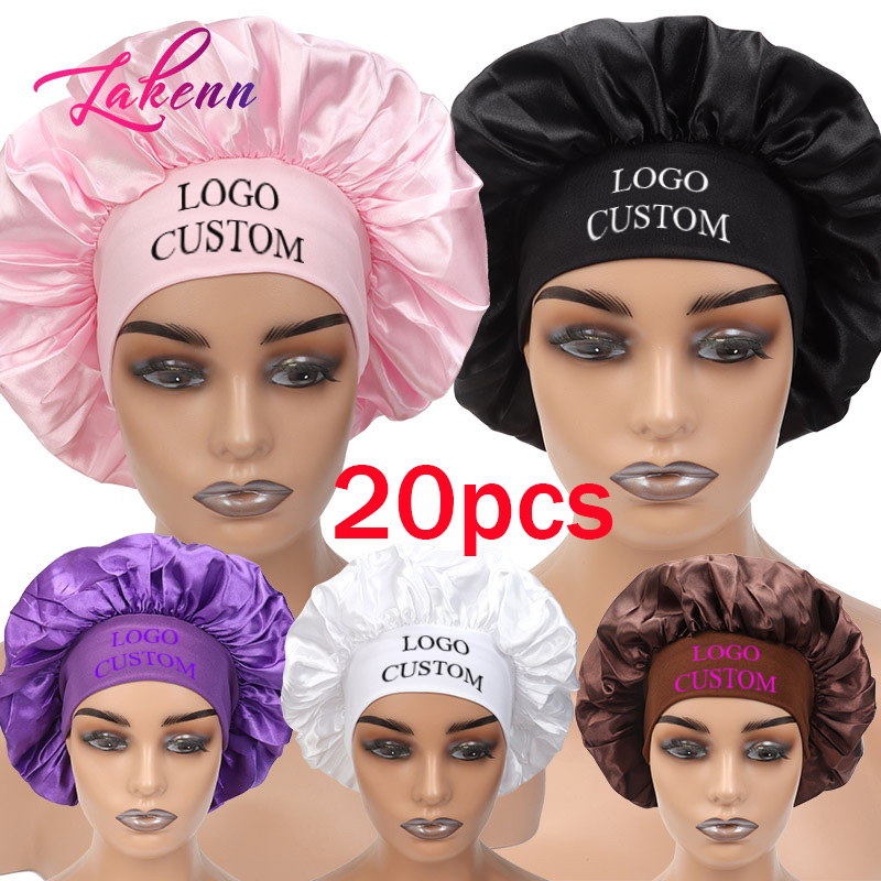 Hair Care Logo - Logo Custom Satin Bonnet Hair Care