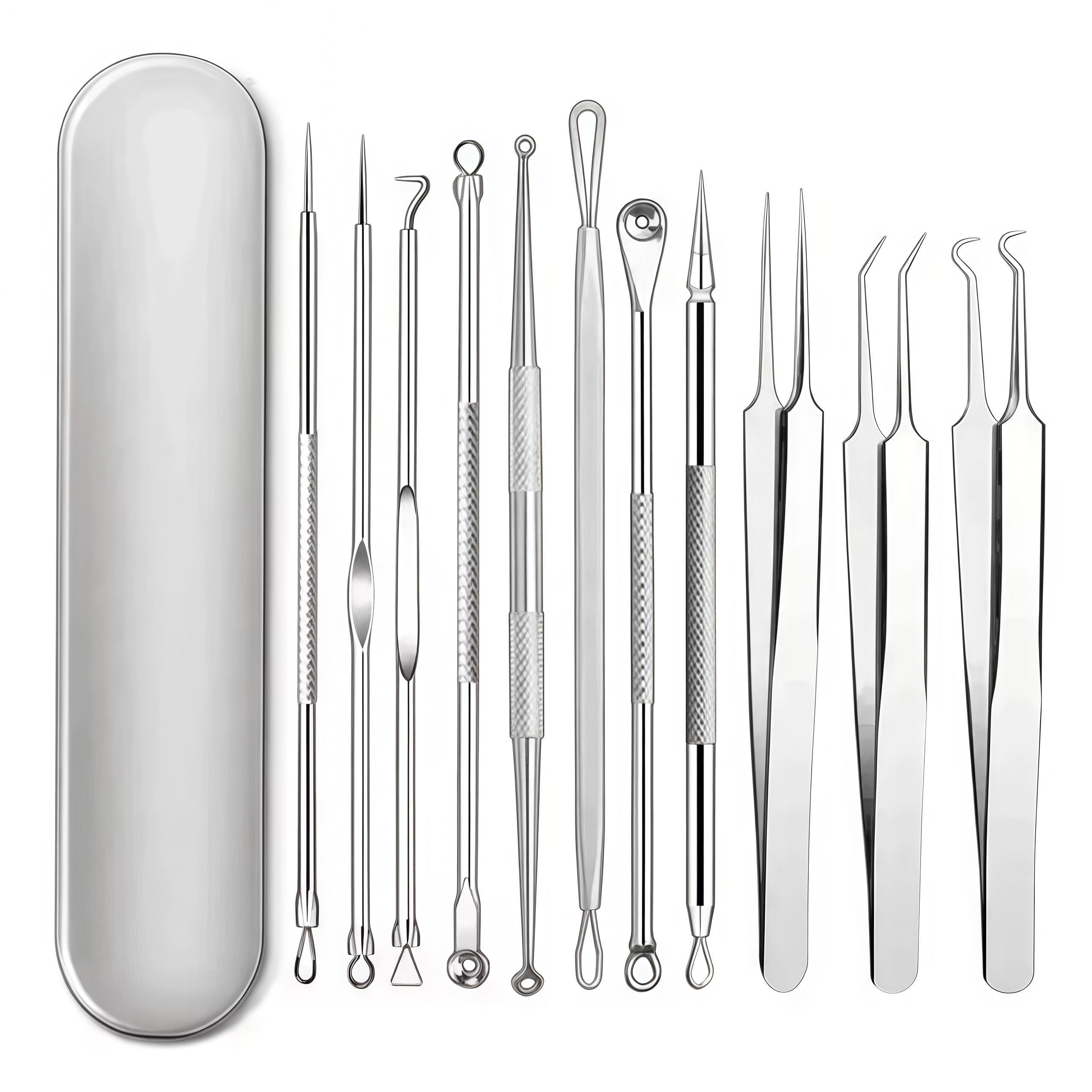 Hair Care Tools - 4-11Pcs Ingrown Hair Tweezers Acne Blackhead