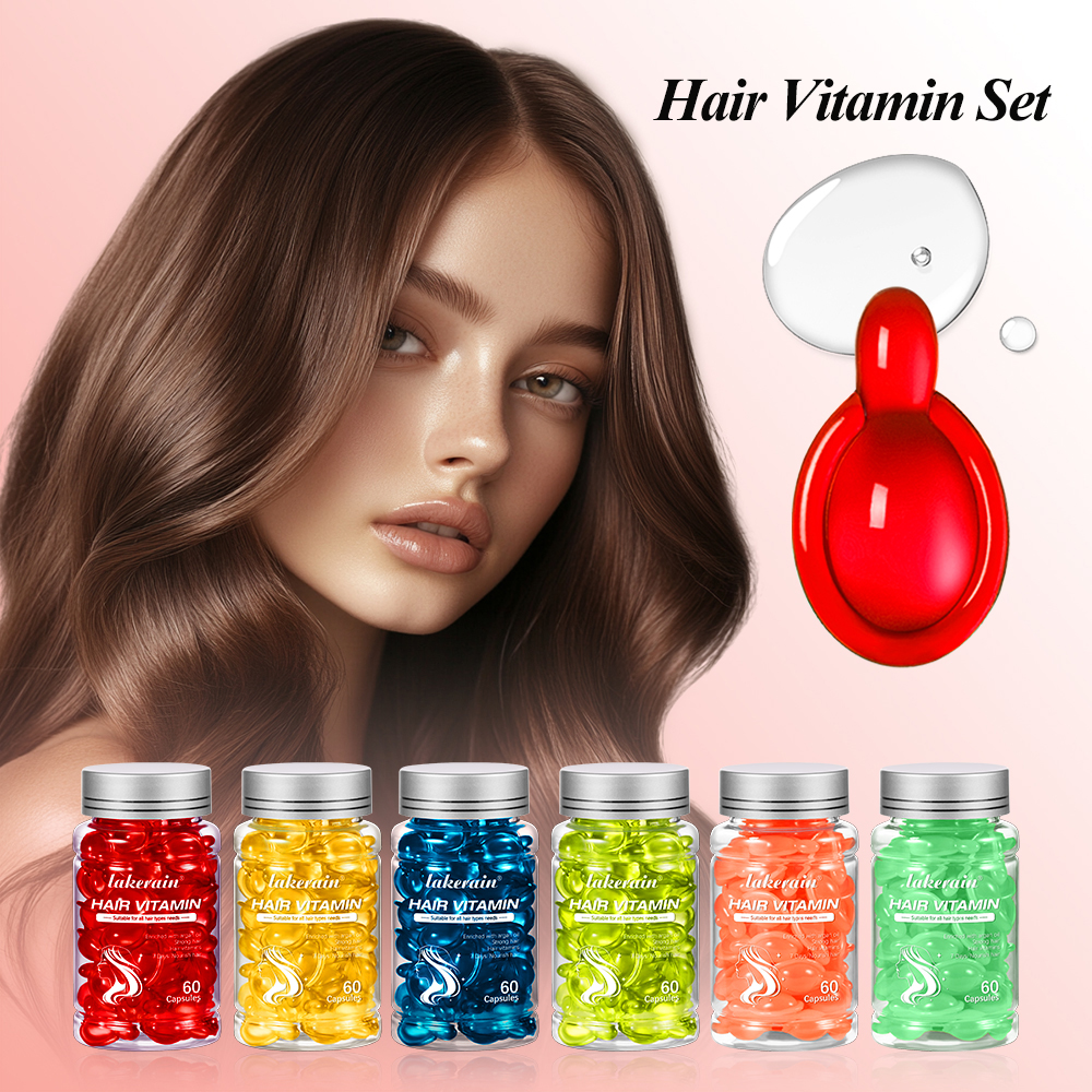 Hair Care Essence Oil - 6 Bottles Vitamin Oil Hair Care