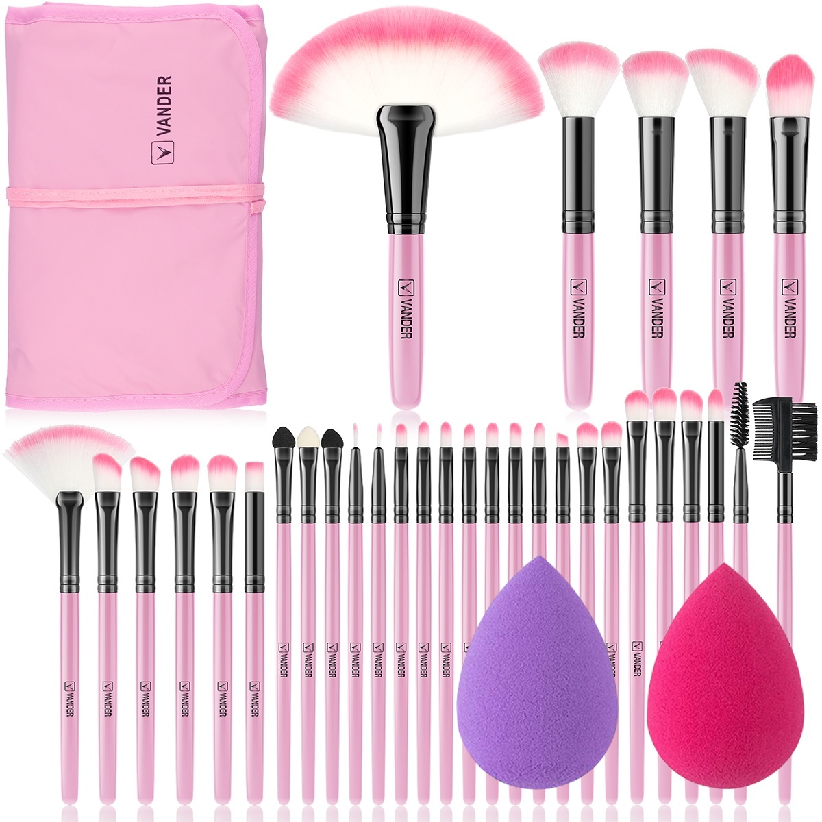 Hair Care Tools - 10-32PCS Makeup Brush Set Soft Fluffy