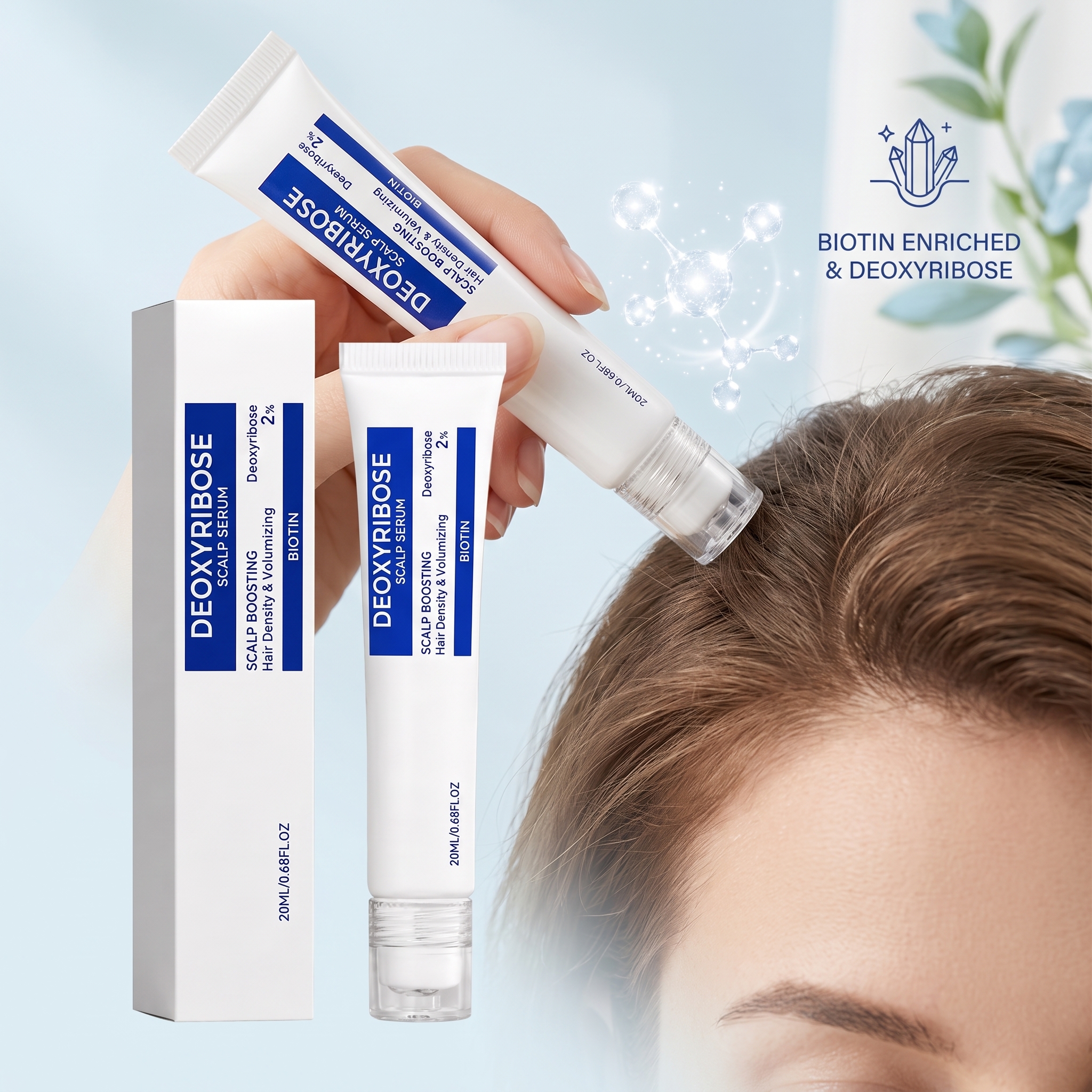 Hair Care Essence Oil - Scalp Serum with Deoxyribose Activate Hair