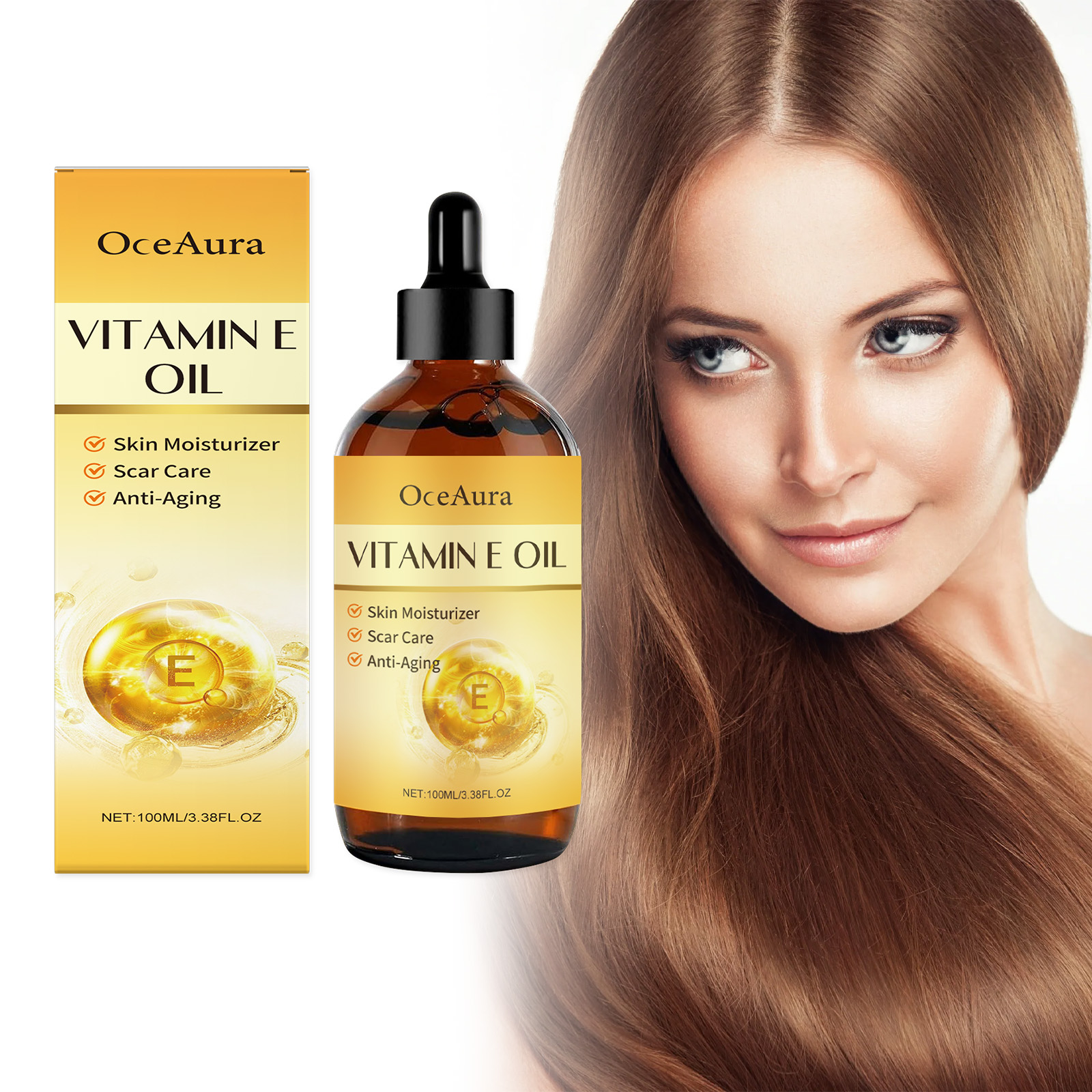 Vitamin E Multi-Purpose Skin C - Hair Care Essence Oil のレビューと価格