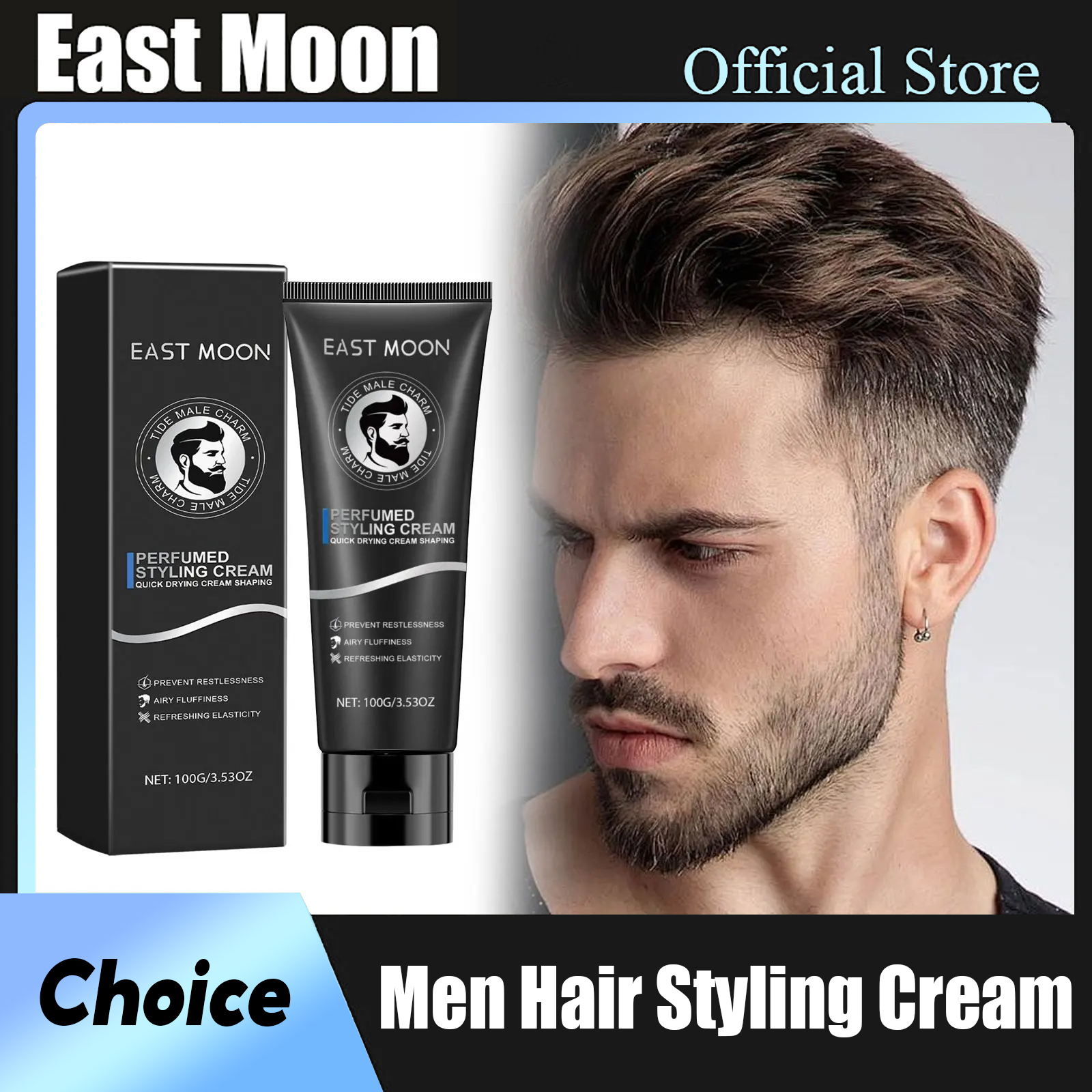 Men Hair Styling Cream Long-La - Edge Control Gel のレビューと価格
