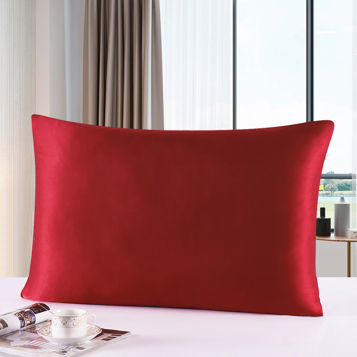 Silk Zipper Pillowcase 1pc 19m - Satin Pillowcase Silk のレビューと価格