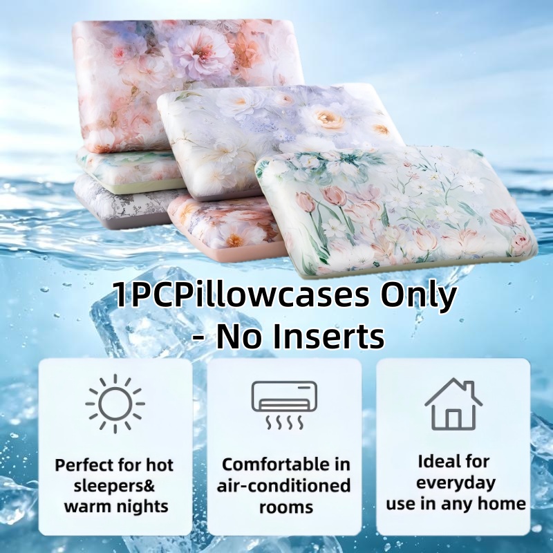 Floral Printed Cooling Pillowc - Satin Pillowcase Silk のレビューと価格