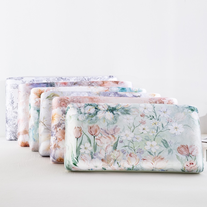 Floral Printed Cooling Pillowc - Satin Pillowcase Silk のレビューと価格