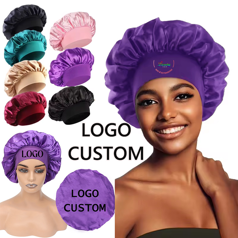 Satin Bonnet Hair Care Bonnets - Hair Care Logo のレビューと価格