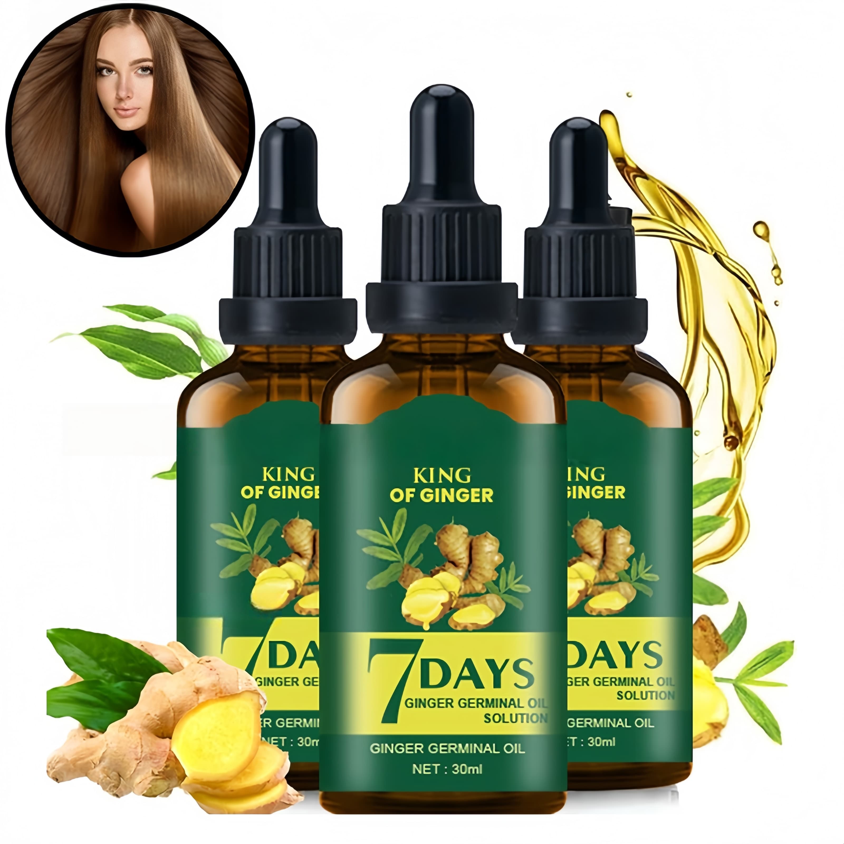 Hair Growth Oil Ginger Biotin  - Hair Care Essence Oil のレビューと価格