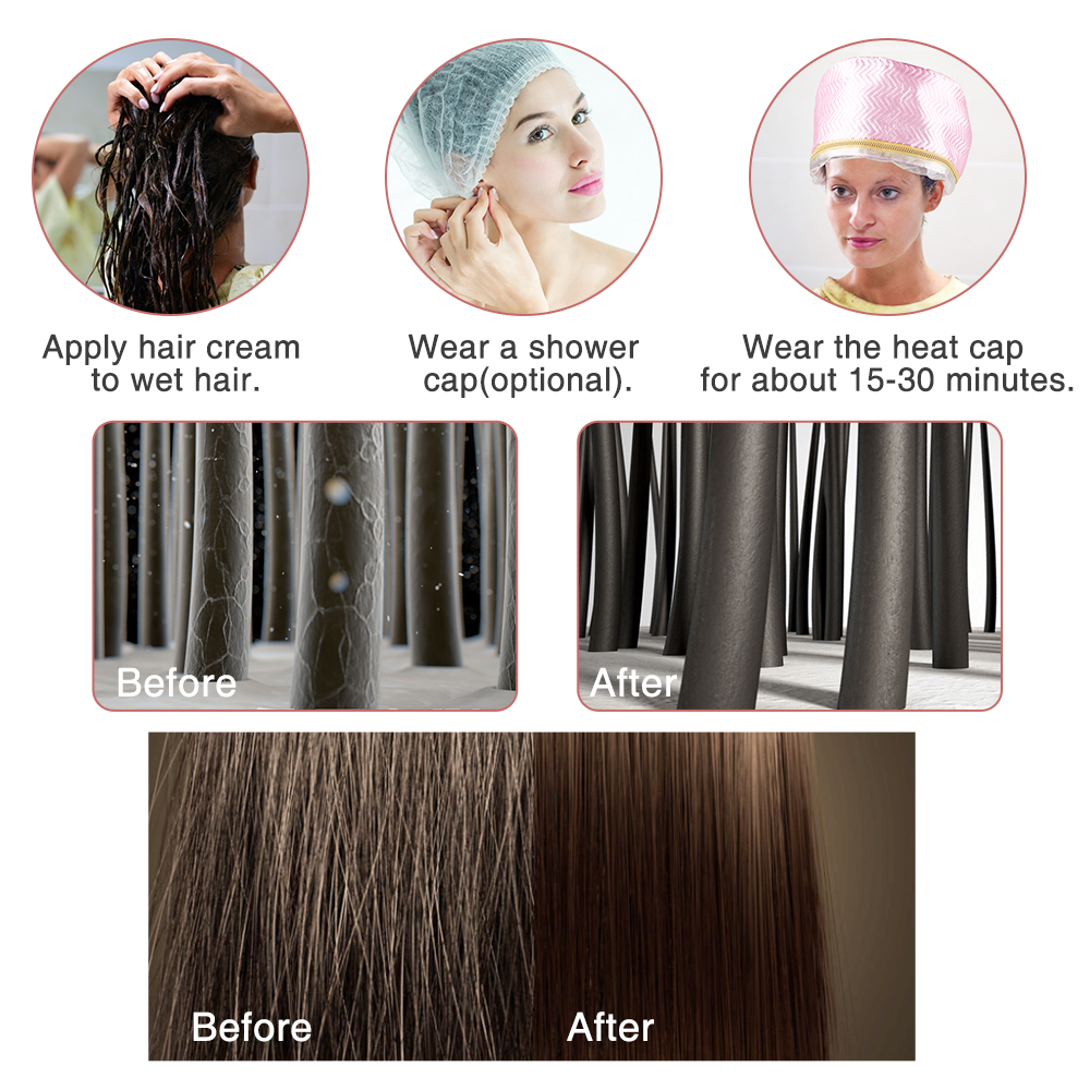 Hair Steamer Cap 220V Electric - Deep Conditioner Mask のレビューと価格
