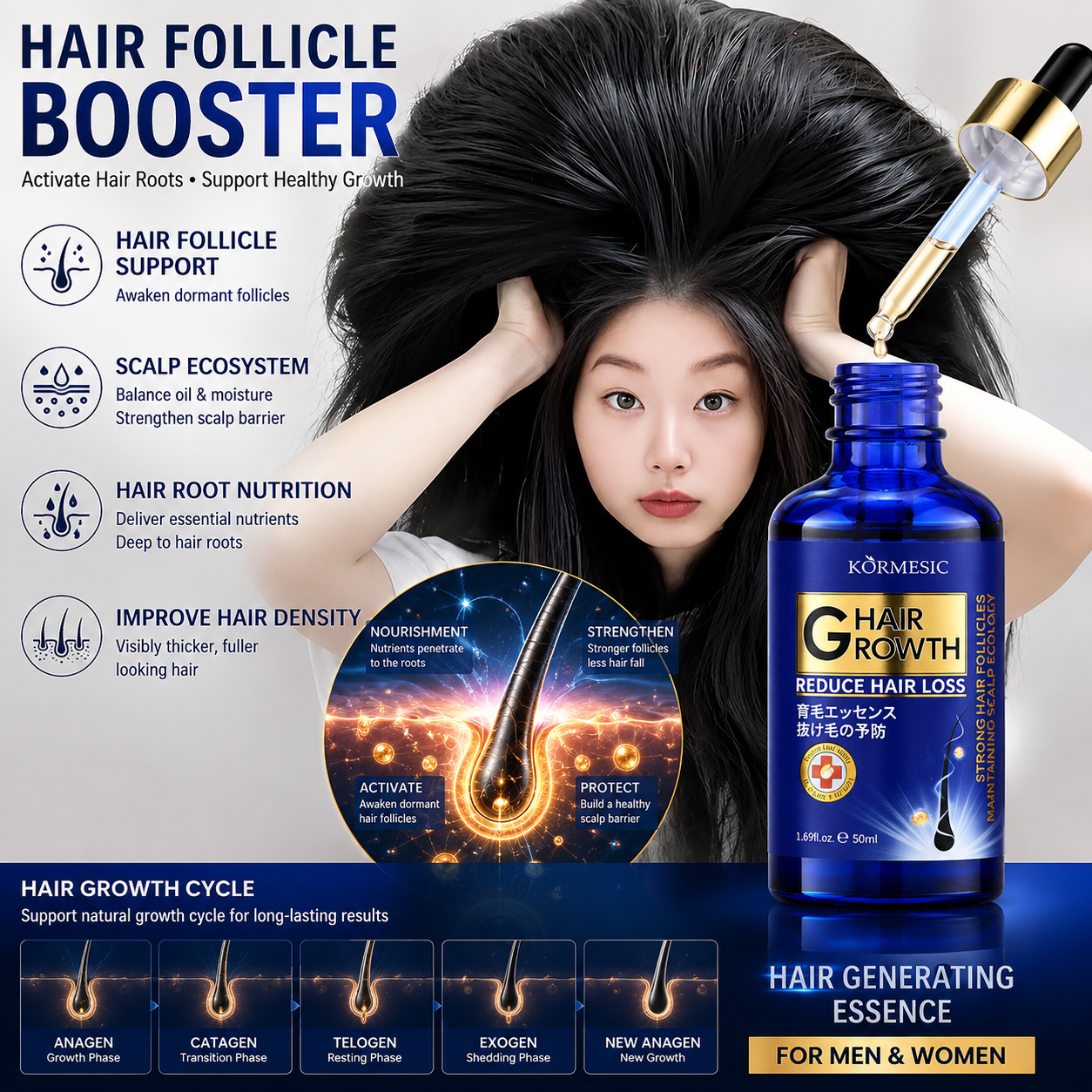 Hair Growth Serum Anti Hair Lo - Hair Care Essence Oil のレビューと価格
