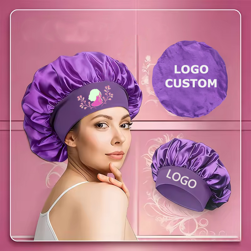 Silk Bonnet Satin Bonnets Slee - Hair Care Logo のレビューと価格
