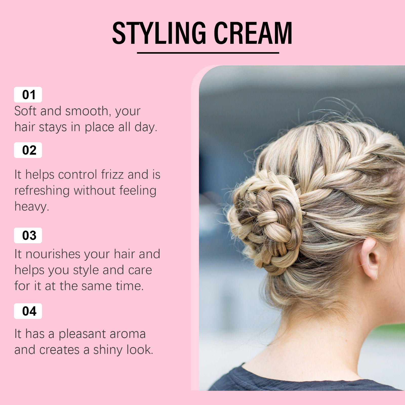 3in1 Hair Styling Cream Long L - Edge Control Gel のレビューと価格