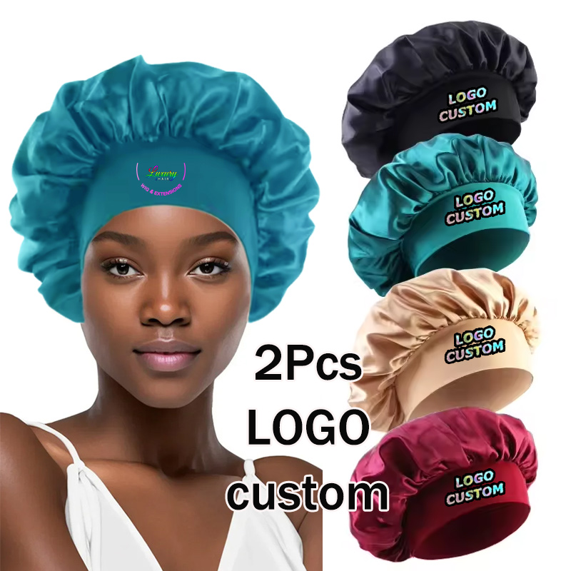 Silk Bonnet Satin Hair Bonnets - Hair Care Logo のレビューと価格