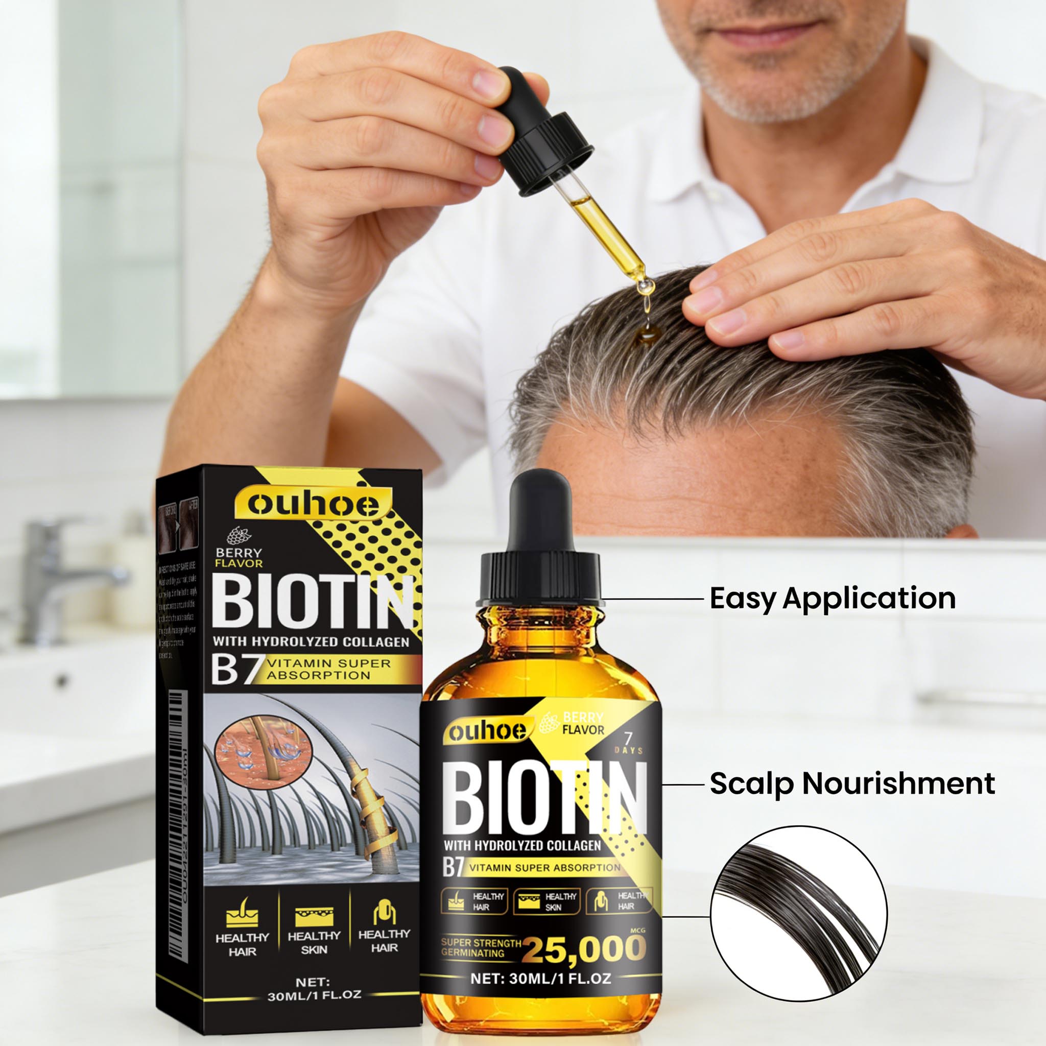 Biotin Hair Oil Collagen Scalp - Hair Care Ginseng のレビューと価格