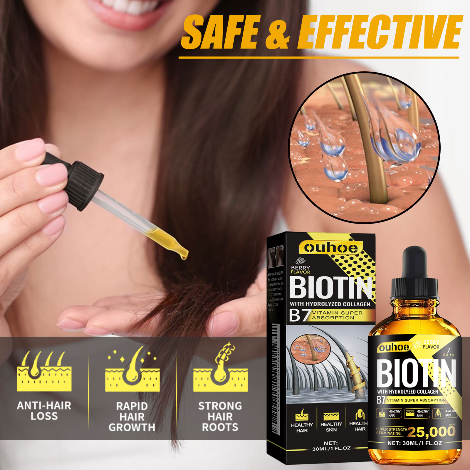 Biotin Hair Oil Collagen Scalp - Hair Care Ginseng のレビューと価格