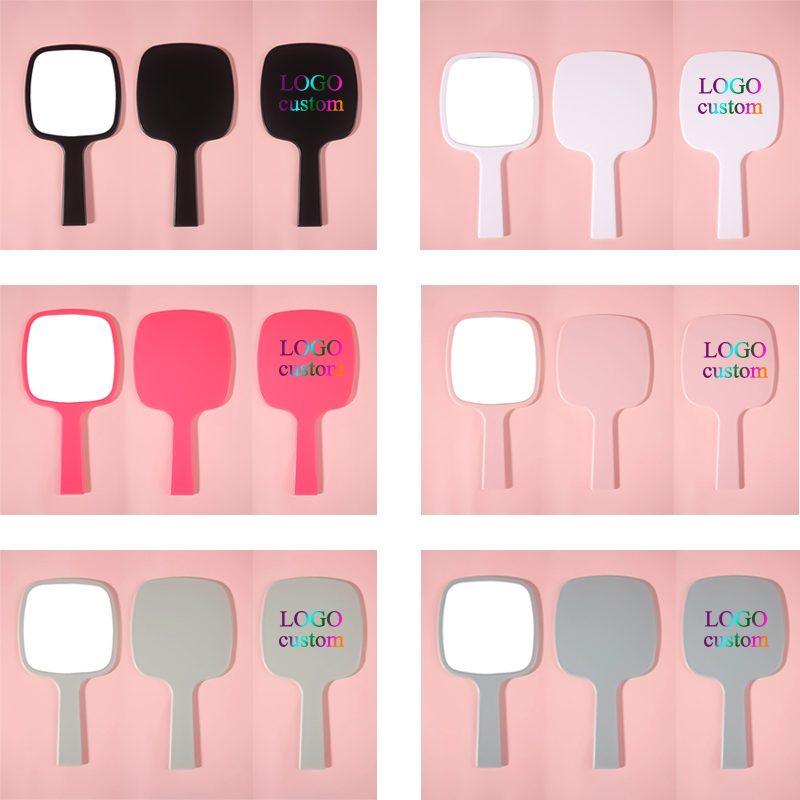 Makeup Mirror Hand-Held Mirror - Hair Care Logo のレビューと価格