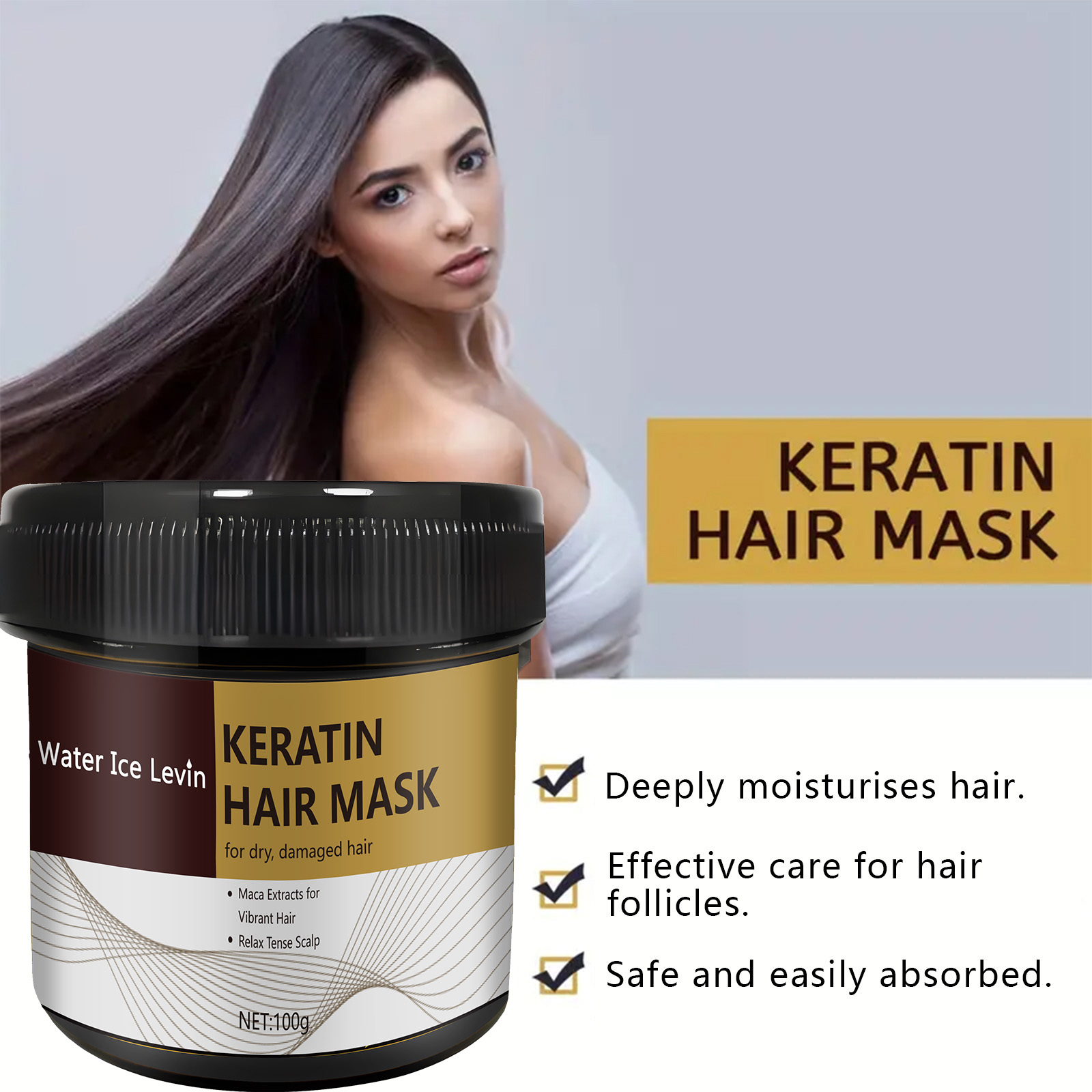 Magical Keratin Hair Mask For  - Hair Care Frizzy Hair のレビューと価格