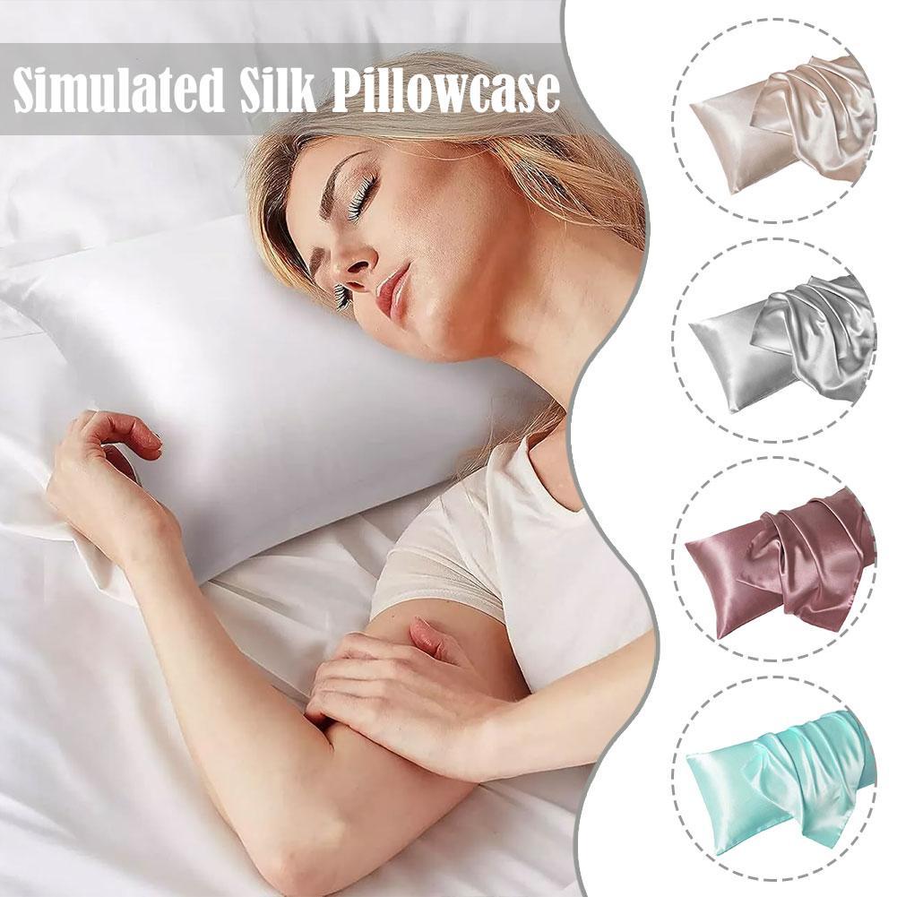 Luxury Satin Pillow Case For H - Satin Pillowcase Silk のレビューと価格