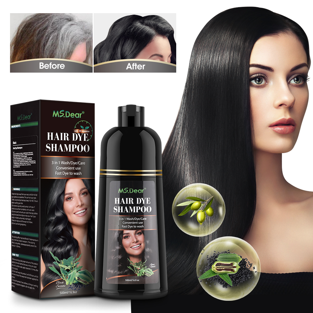 500ml Instant Black Dye Shampo - Hair Care Ginseng のレビューと価格