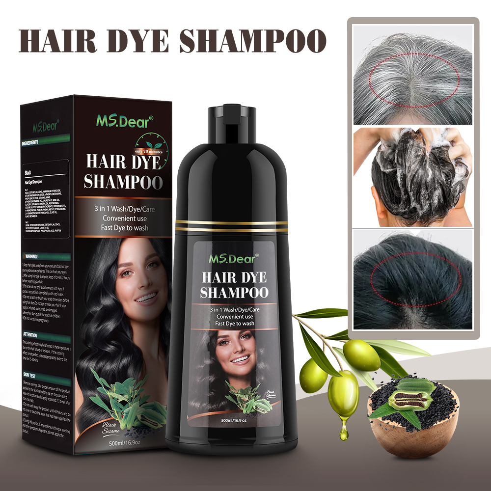 500ml Instant Black Dye Shampo - Hair Care Ginseng のレビューと価格