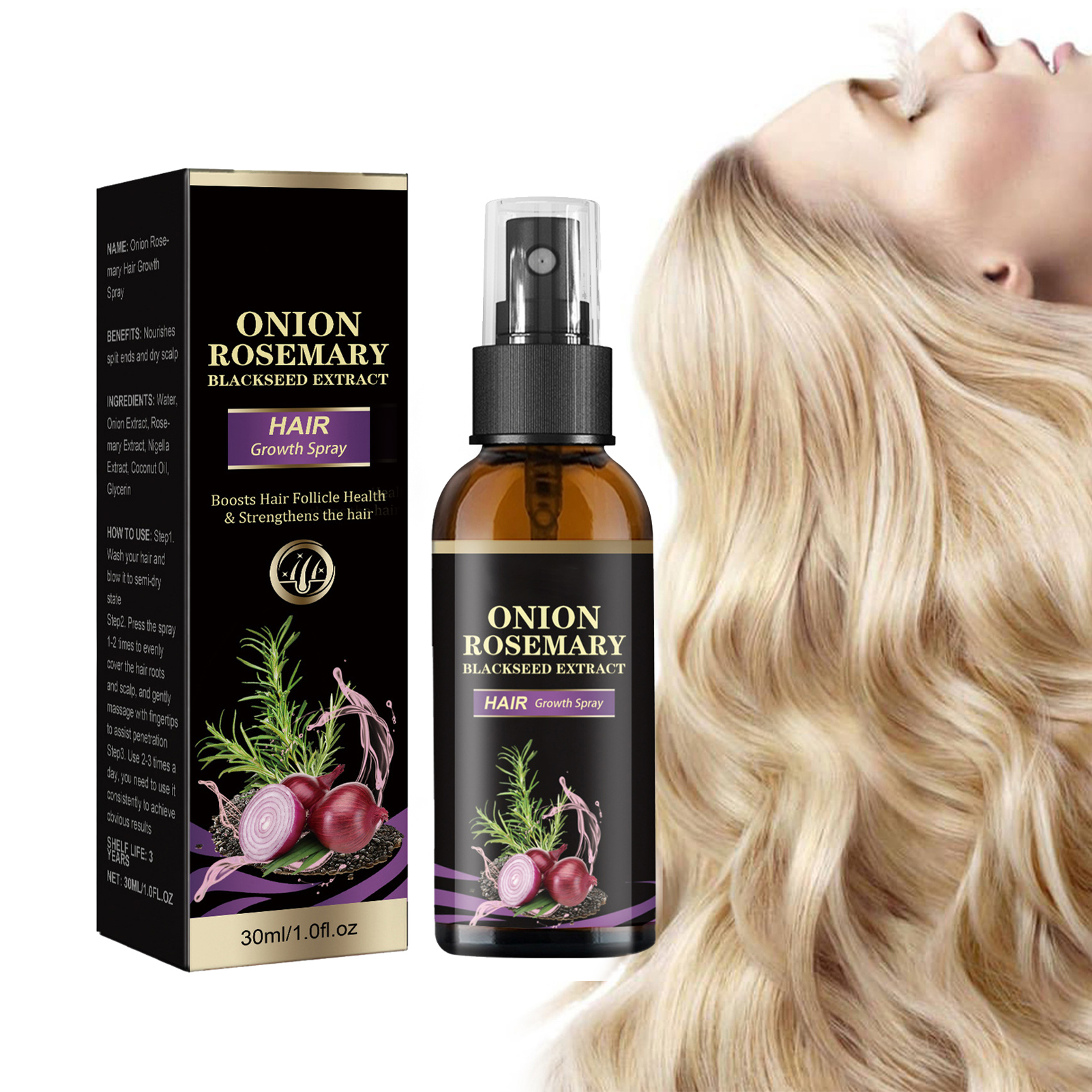 30ml Hair Growth Spray Onion R - Hair Care Brand のレビューと価格