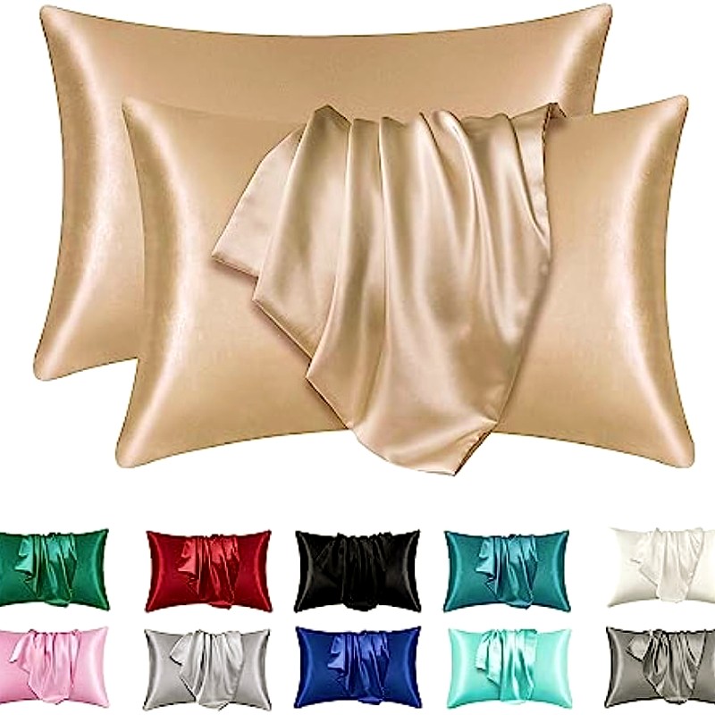 2pcs Satin Silk Pillowcase for - Satin Pillowcase Silk のレビューと価格
