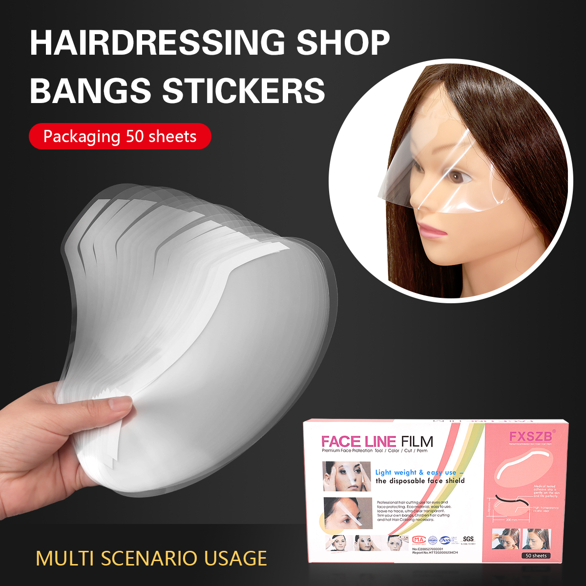 50/100Pcs Disposable Face Shie - Hair Care Brand のレビューと価格