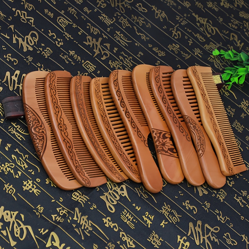 4Pcs set of walnut handle wood - Hair Care Normal のレビューと価格
