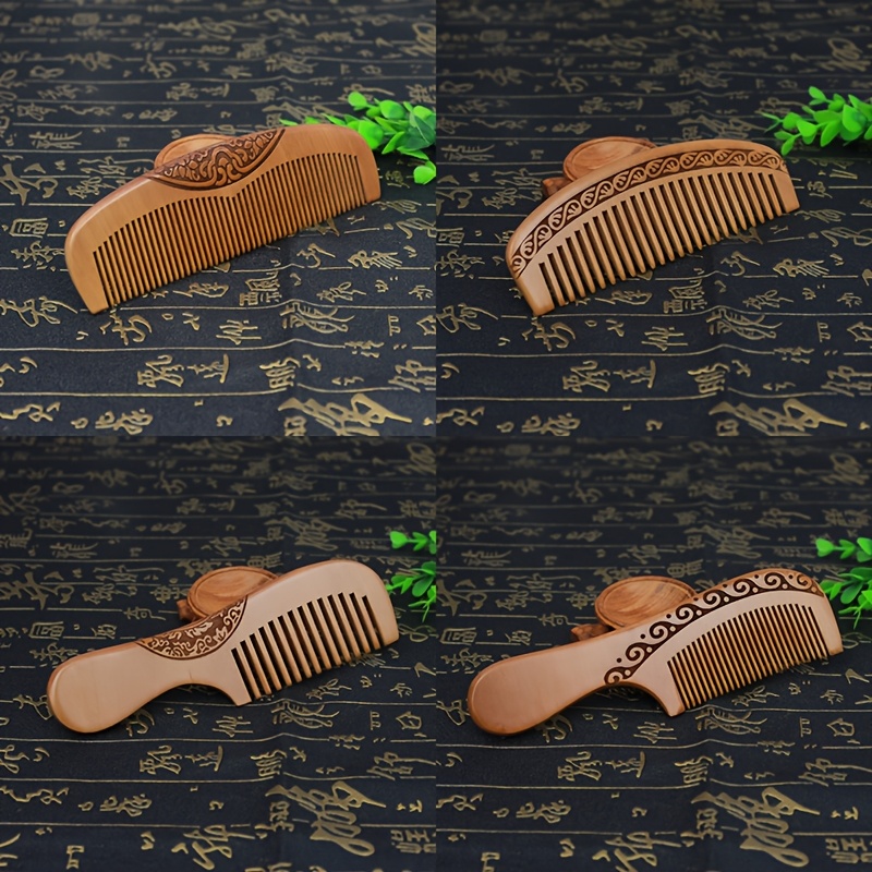 4Pcs set of walnut handle wood - Hair Care Normal のレビューと価格