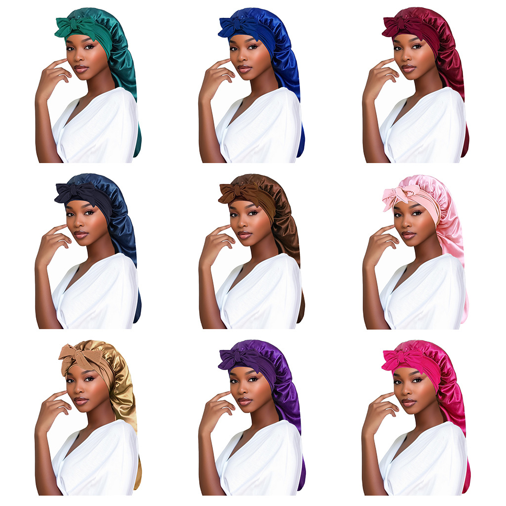 Long Satin Bonnet for Women, S - Hair Care Night Routine のレビューと価格