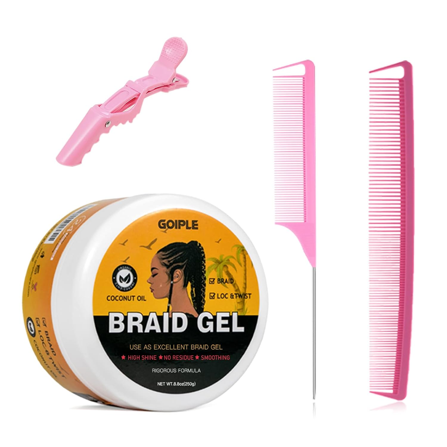 Hair Combs Strong Hold Braid G - Edge Control Gel のレビューと価格