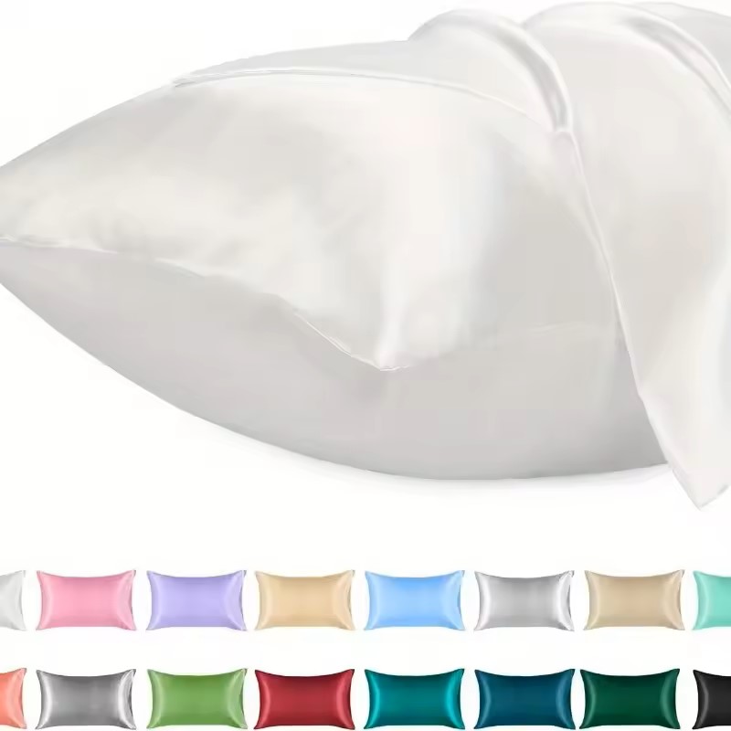 1PC Satin Pillowcase for Hair  - Satin Pillowcase Silk のレビューと価格