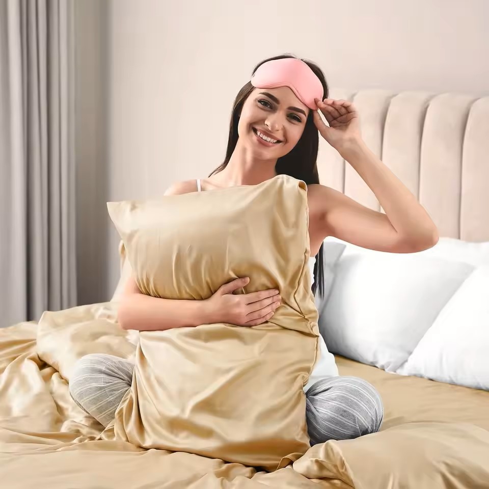 1PC Satin Pillowcase for Hair  - Satin Pillowcase Silk のレビューと価格