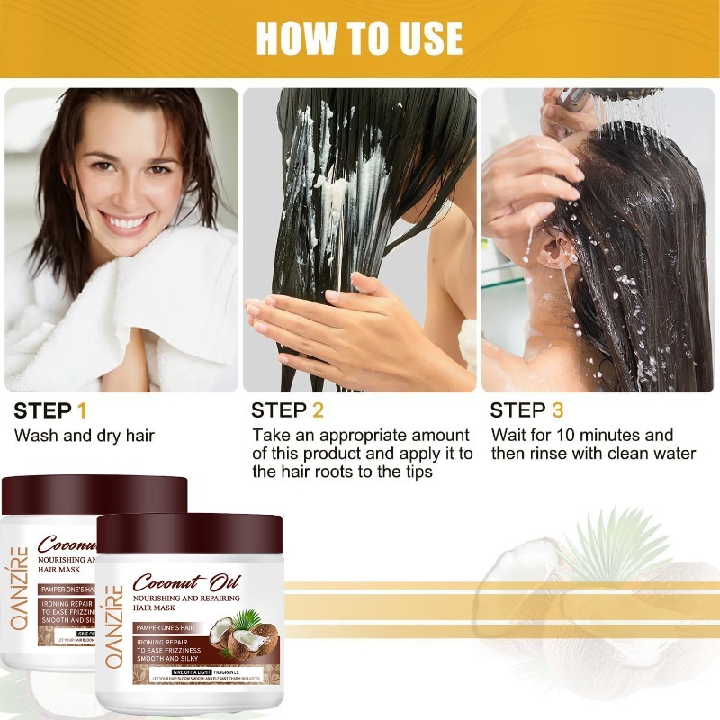 Coconut Oil Hair Mask Treatmen - Deep Conditioner Mask のレビューと価格