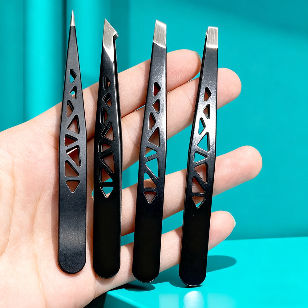 Black Coated 4-in-1 Tweezers S - Hair Care Tools のレビューと価格