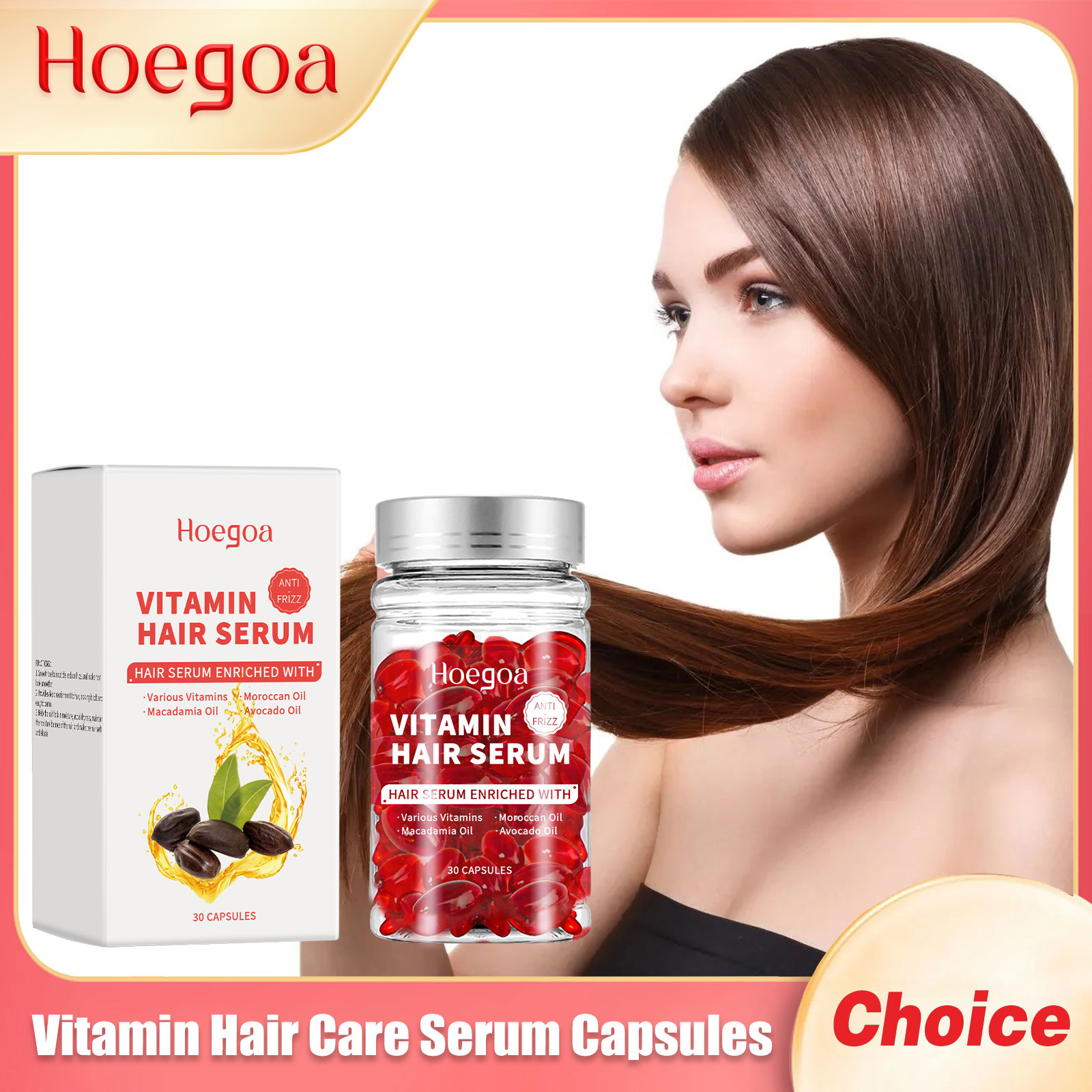 Vitamin Hair Care Serum Capsul - Hair Care Frizzy Hair のレビューと価格