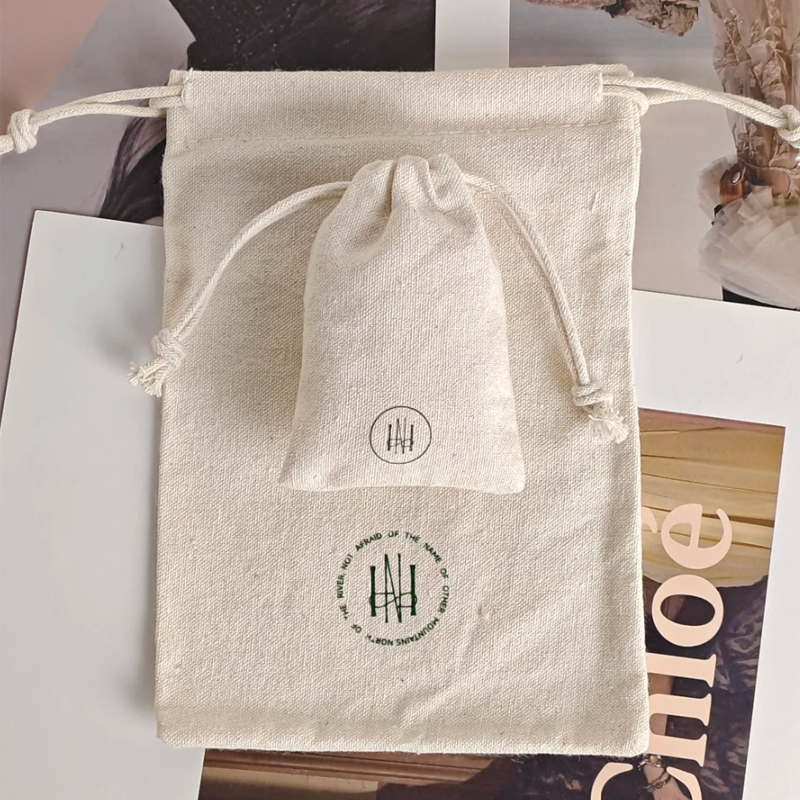 Natural Cotton Gift Bags Beaut - Hair Care Logo のレビューと価格