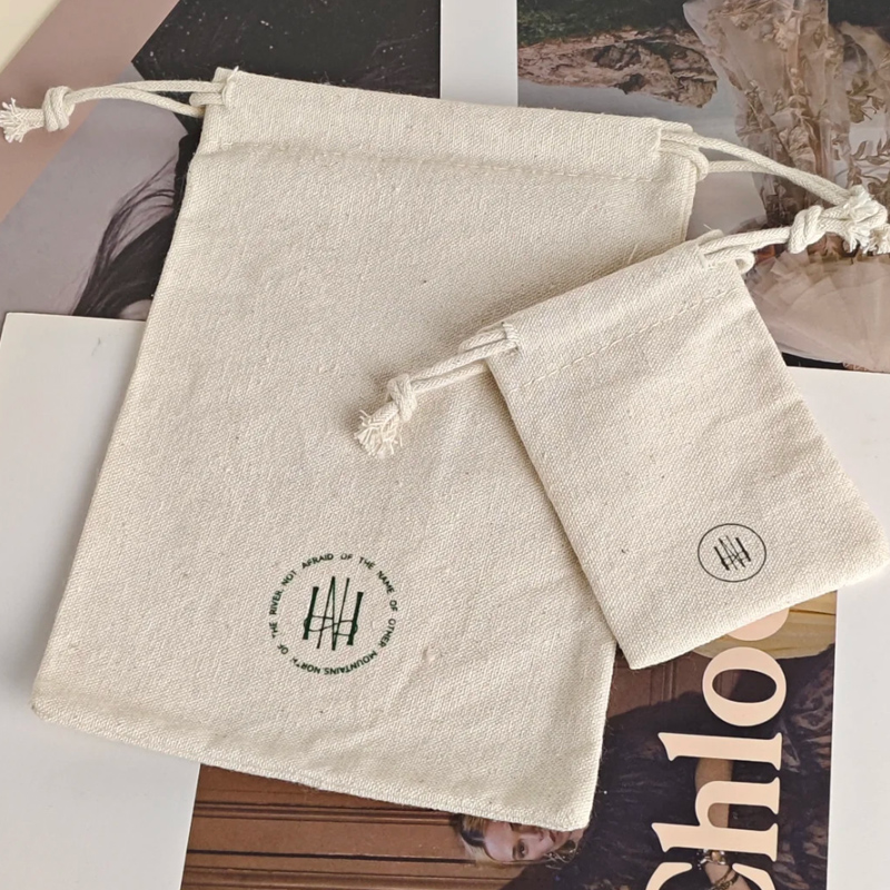 Natural Cotton Gift Bags Beaut - Hair Care Logo のレビューと価格