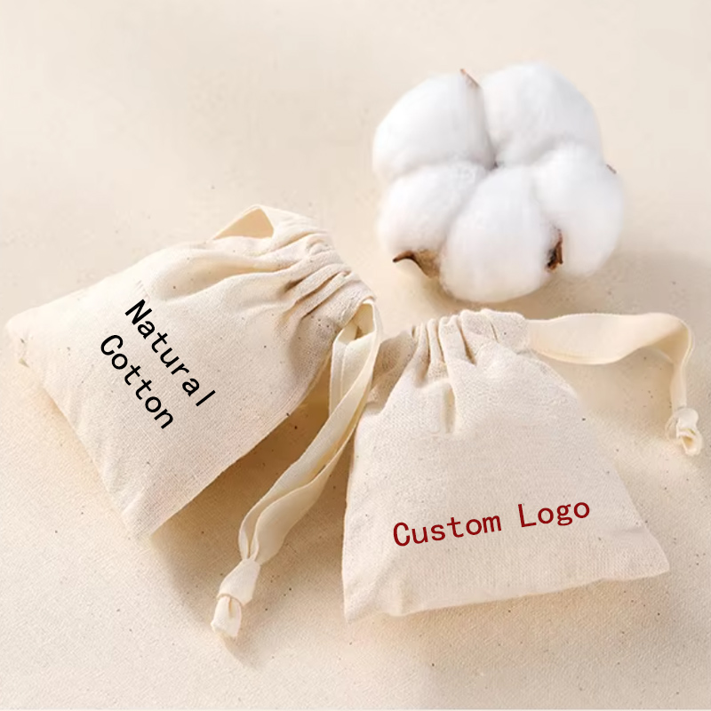 Natural Cotton Gift Bags Beaut - Hair Care Logo のレビューと価格