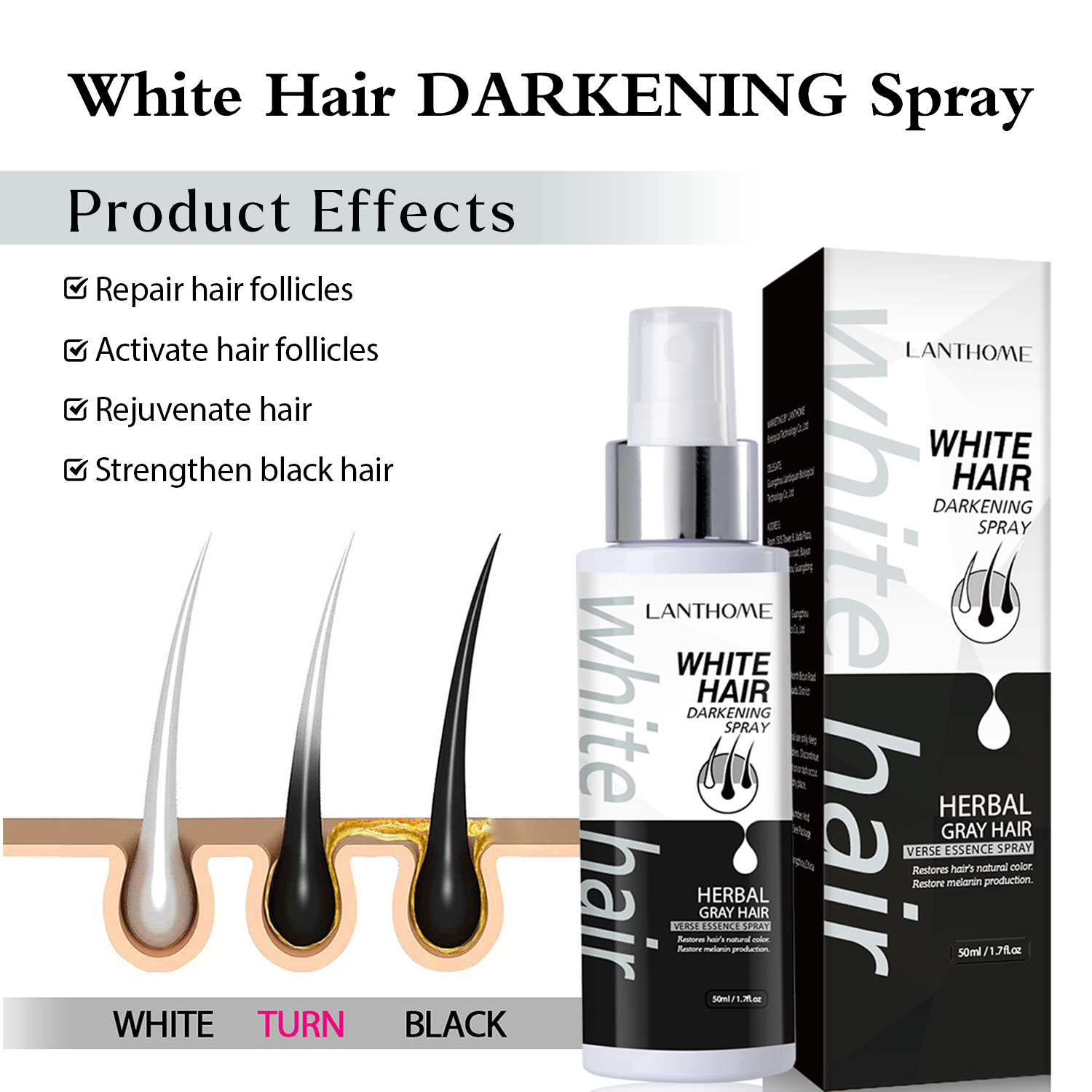 White Hair Treatment Darkening - Hair Care Normal のレビューと価格