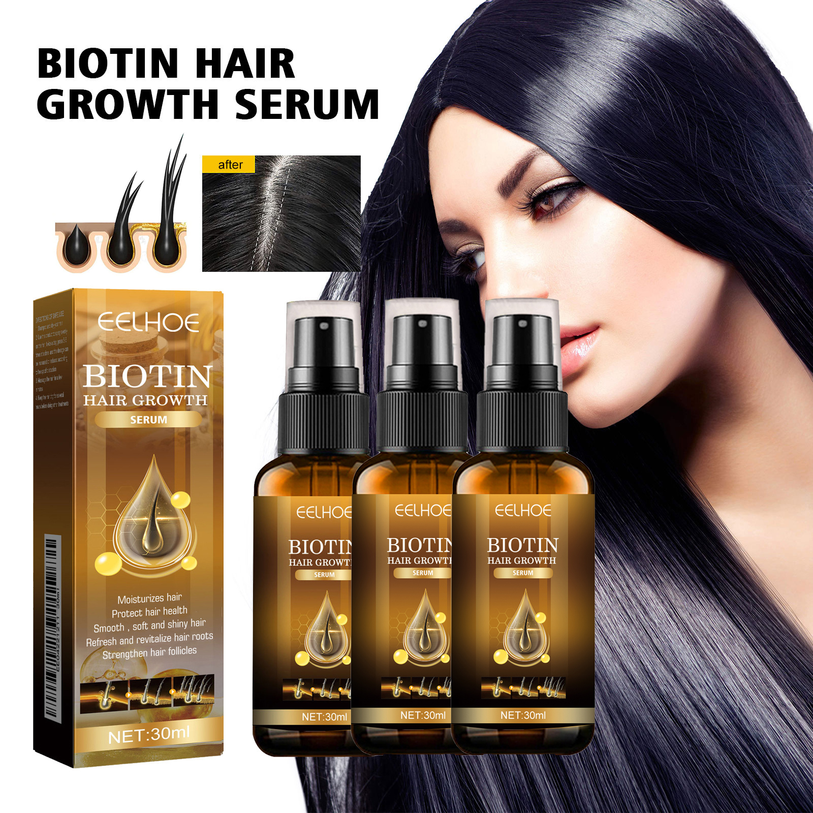 Biotin Hair Care Spray Nourish - Hair Care Essence Oil のレビューと価格